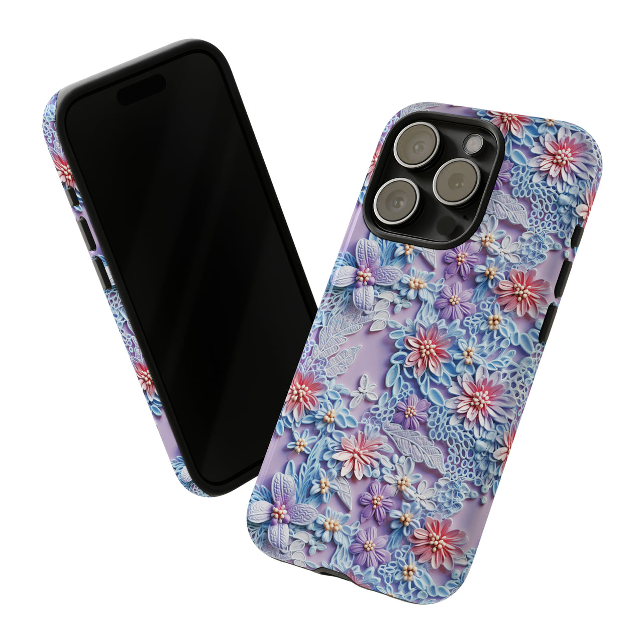 Cotton Candy Meadow - Tough Case for iPhone 15, iPhone 15 Pro, iPhone 15 Plus, and iPhone 15 Pro Max