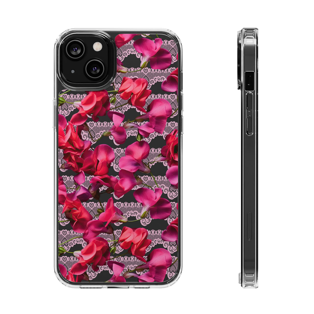 *Clear Case* The Sweetest Pea - iPhone 14, iPhone 14 Pro, iPhone 14 Plus, iPhone 14 Pro Max - Supports Wireless Charging