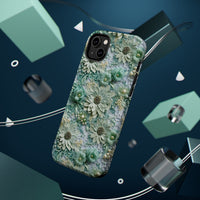 Thumbnail for Teal Petals - MagSafe Tough Cases for iPhone 14, iPhone 14 Pro, iPhone 14 Plus, and iPhone 14 Pro Max