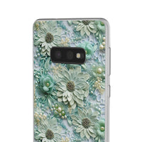 Thumbnail for Teal Petals - Flexi Cases for Samsung Galaxy S10, Samsung Galaxy S10E, & Samsung Galaxy S10 Plus