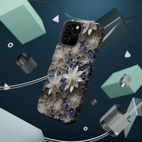 Thumbnail for Vintage Lace and Clematis MagSafe Tough Cases for iPhone 13, iPhone 13 Mini, iPhone 13 Pro, and iPhone 13 Pro Max.