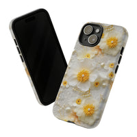 Thumbnail for Yellow and White Floral Tough Case for iPhone 15, iPhone 15 Pro, iPhone 15 Plus, and iPhone 15 Pro Max