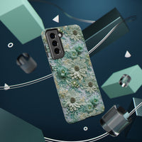 Thumbnail for Teal Petals - Impact-Resistant Case for Samsung Galaxy S21, Samsung Galaxy S21 Plus, and Samsung Galaxy S21 Ultra. Supports Wireless Charging.