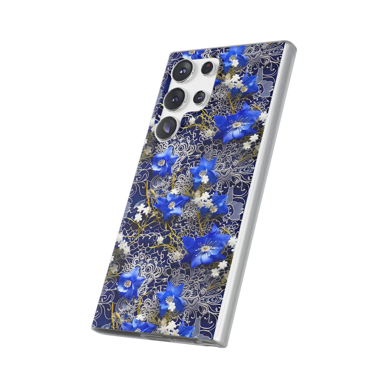 Cerulean Elegance - Flexi Cases for Samsung Galaxy S23, Samsung Galaxy S23 Plus, and Samsung Galaxy S23 Ultra