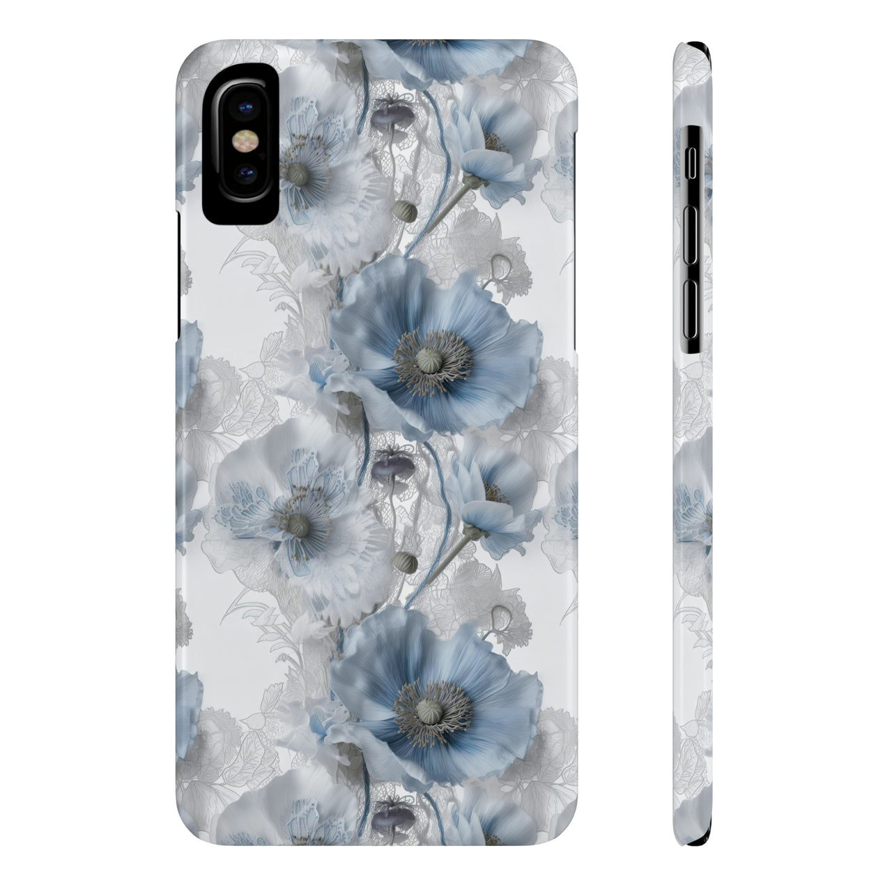 Himalayan Blue Poppy - Slim Phone Cases for iPhone X, iPhone XR, iPhone XS, and iPhone XS MAX