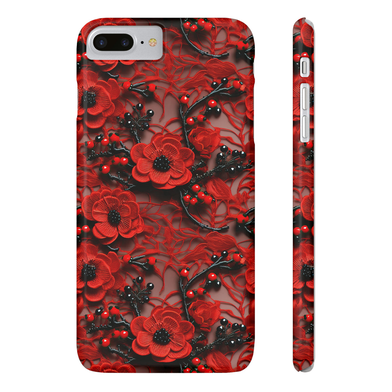 Scarlet Temptation - Slim Phone Cases for iPhone 8 and iPhone 8 Plus (Also fits iPhone 7 and 7 Plus)