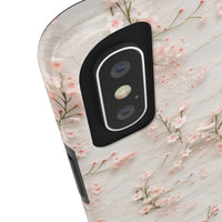 Thumbnail for White Lace and Cherry Blossoms Tough Phone Case for iPhone X, iPhone XR, iPhone XS, and iPhone XS MAX. Supports Wireless Charging.