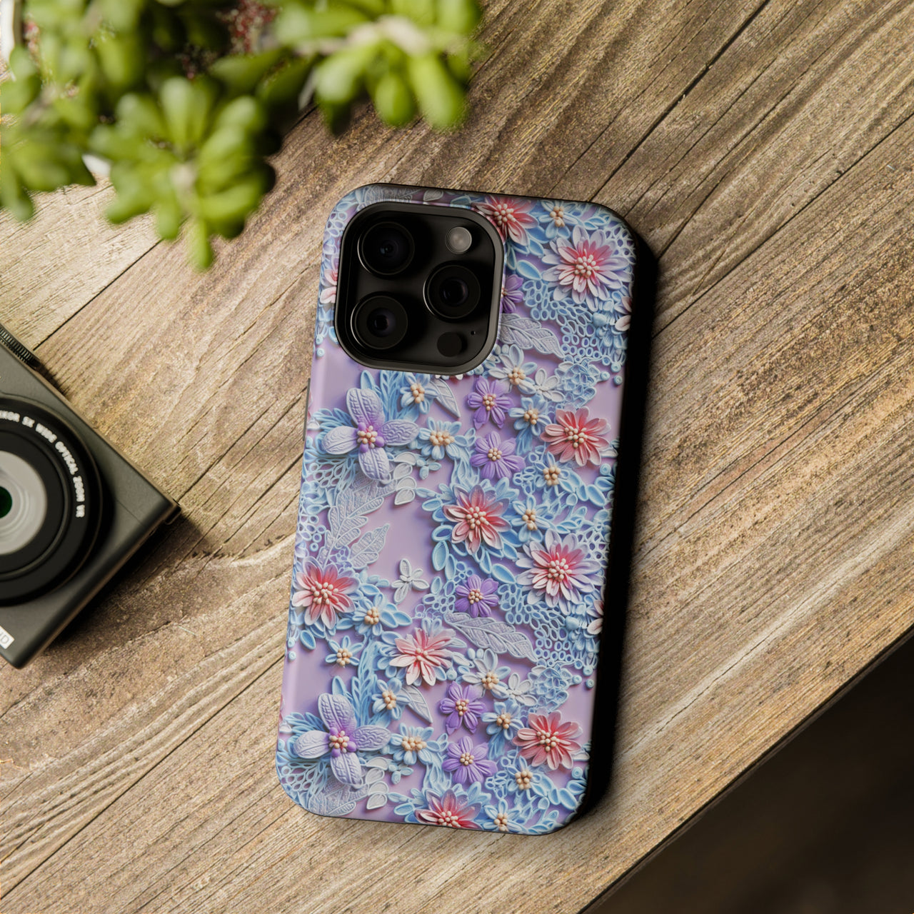 Cotton Candy Meadow - MagSafe Tough Case for iPhone 15, iPhone 15 Pro, iPhone 15 Plus, & iPhone 15 Pro Max