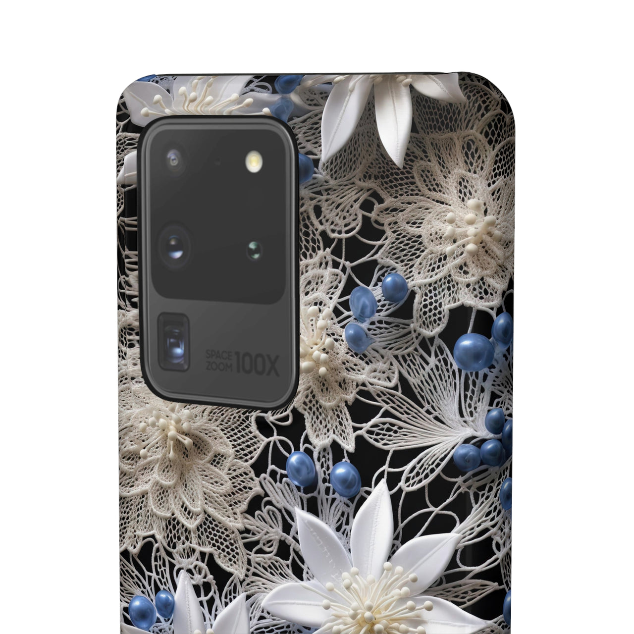 Vintage Lace and Clematis - Snap Case for Samsung Galaxy S20, Samsung Galaxy S20+, Samsung Galaxy S20 Ultra, & Samsung Galaxy S20 FE