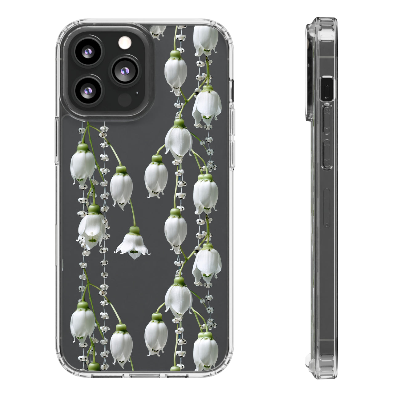 *Clear Case* Canterbury Bells - iPhone 13, iPhone 13 Mini, iPhone 13 Pro, iPhone 13 Pro Max - Supports Wireless Charging