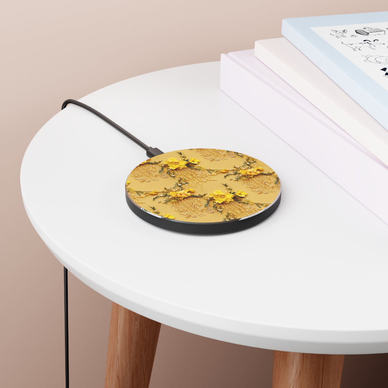 Floral Sunshine Wireless Charger for Qi Enabled Phones