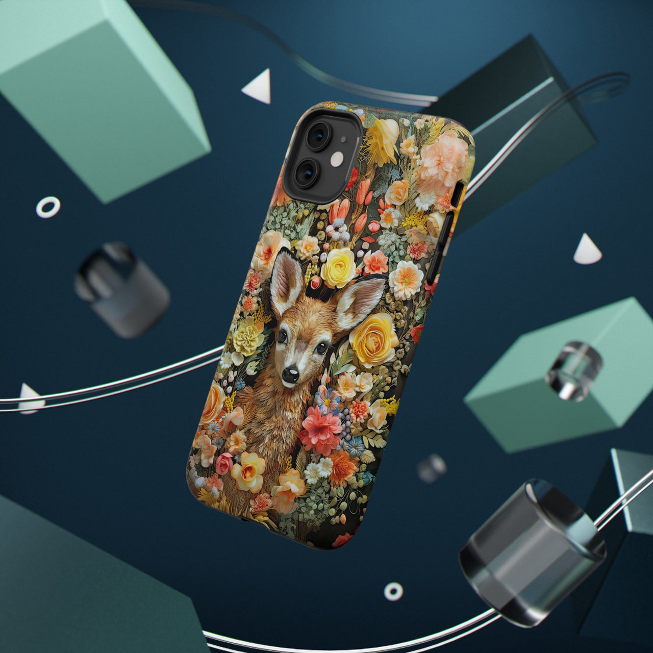 Fawn Impact-Resistant Cases for iPhone 11, iPhone 11 Pro, and iPhone 11 Pro Max. Supports Wireless Charging.