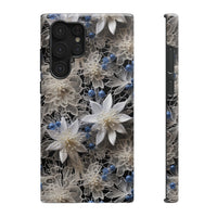 Thumbnail for Vintage Lace and Clematis Impact-Resistant Cases for Samsung Galaxy S22, Samsung Galaxy S22 Plus, and Samsung Galaxy S22 Ultra. Supports Wireless Charging.