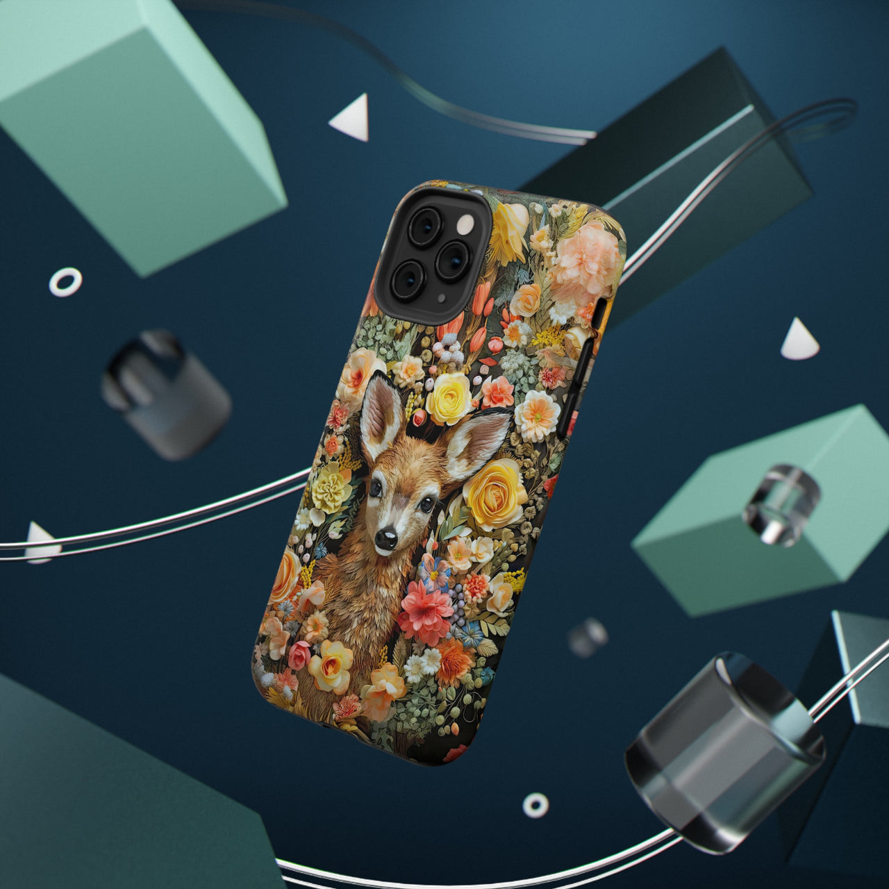 Fawn Impact-Resistant Cases for iPhone 11, iPhone 11 Pro, and iPhone 11 Pro Max. Supports Wireless Charging.