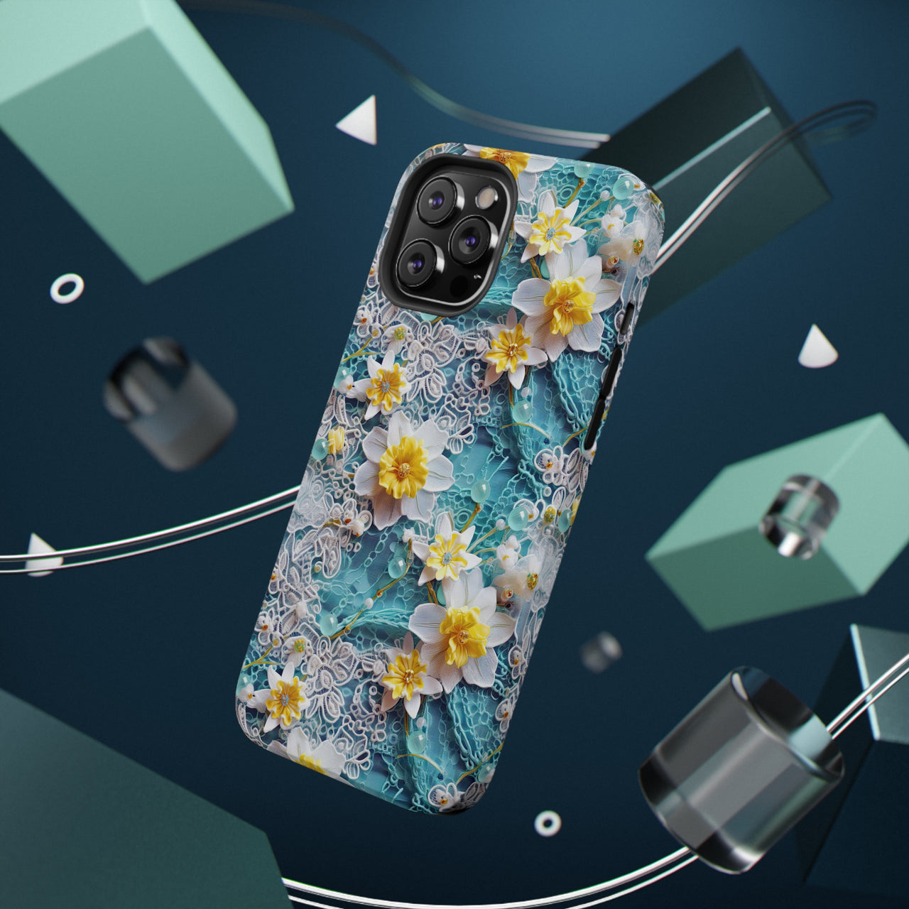 Daffodil for March Birthday - Impact-Resistant Case for iPhone 12, iPhone 12 Mini, iPhone 12 Pro, and iPhone 12 Pro Max. Supports Wireless Charging.