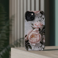 Thumbnail for Pink Peony MagSafe Tough Cases for iPhone 13, iPhone 13 Mini, iPhone 13 Pro, and iPhone 13 Pro Max.