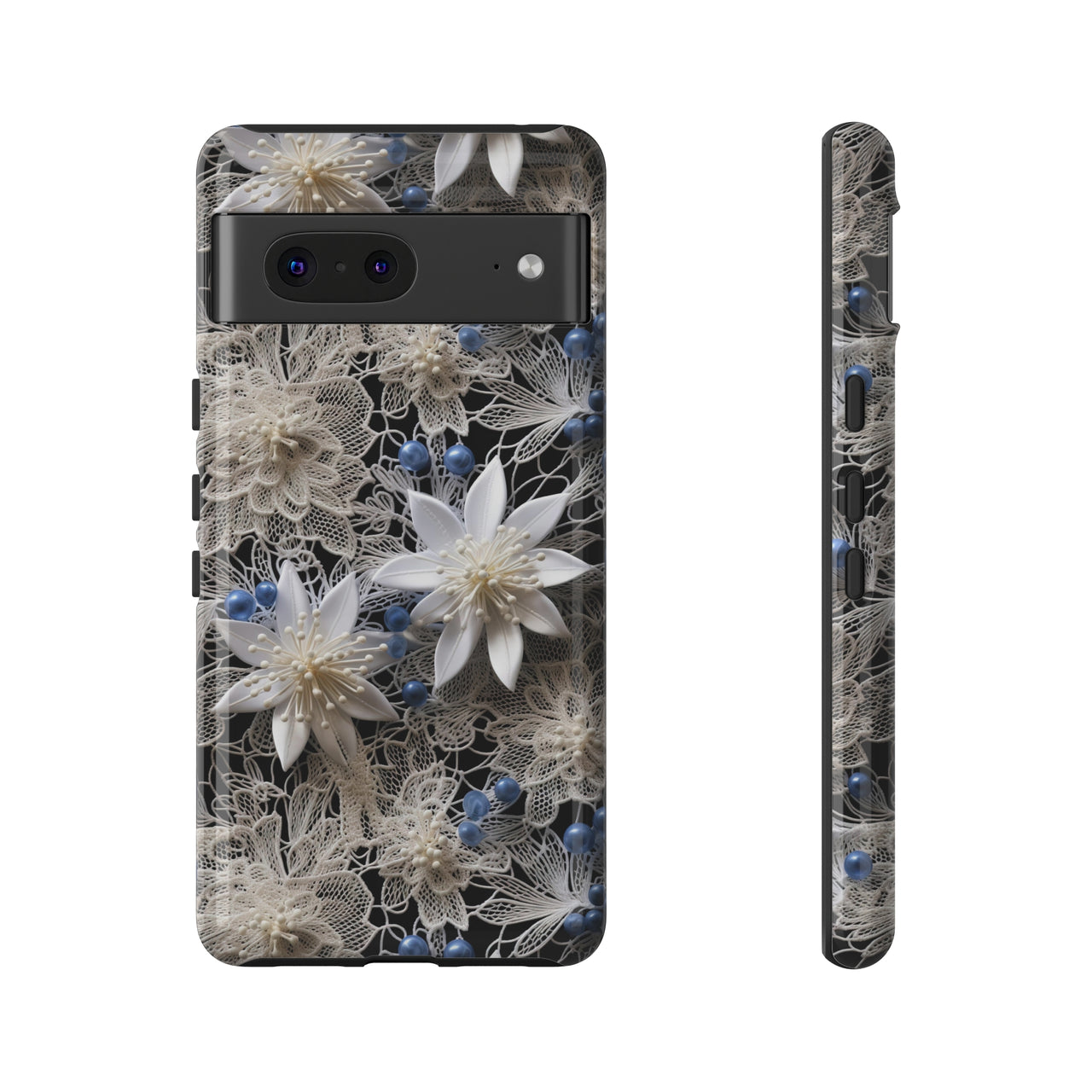 Vintage Lace and Clematis Tough Case for Google Pixel 7