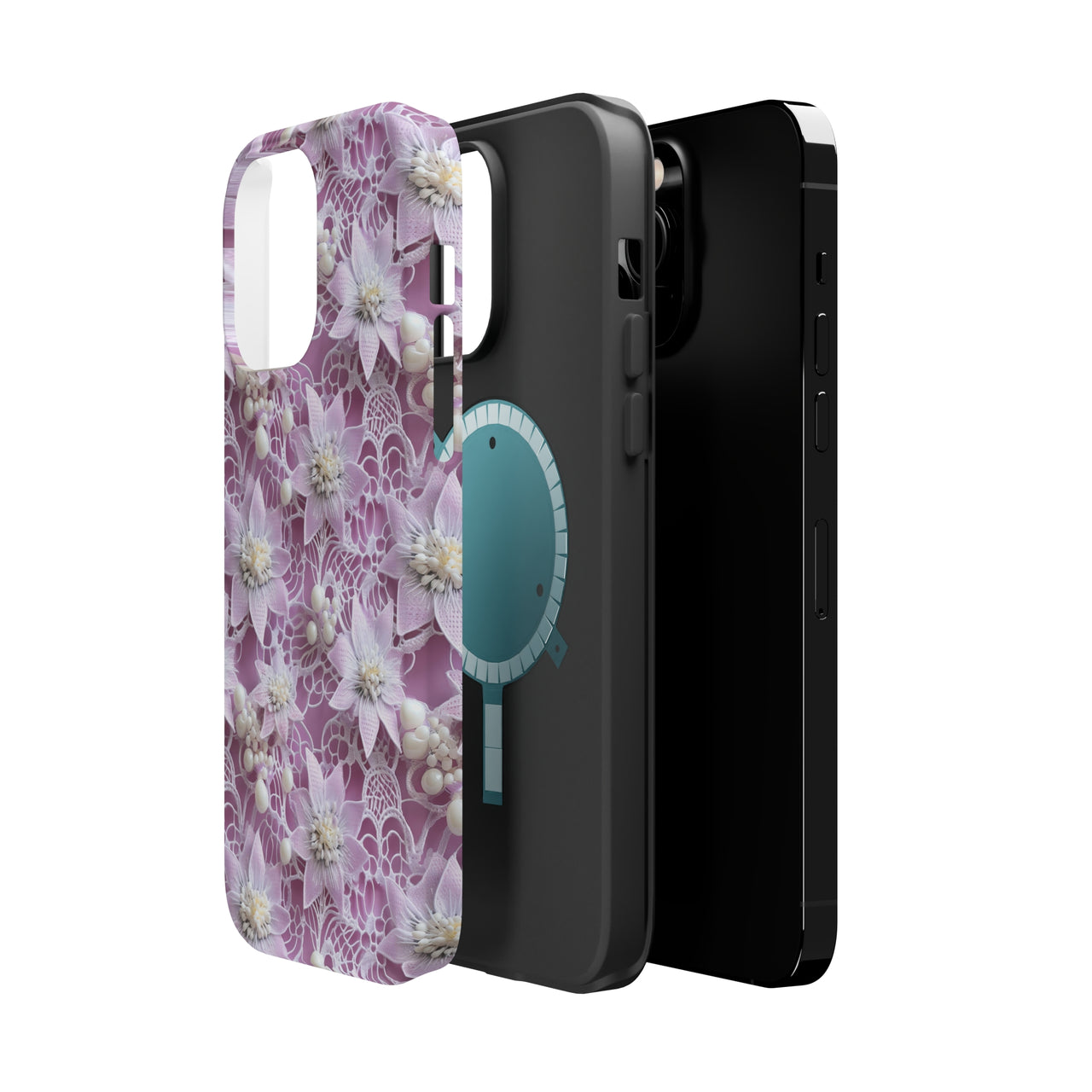 Coquette Clematis MagSafe Tough Cases for iPhone 14, iPhone 14 Pro, iPhone 14 Plus, and iPhone 14 Pro Max