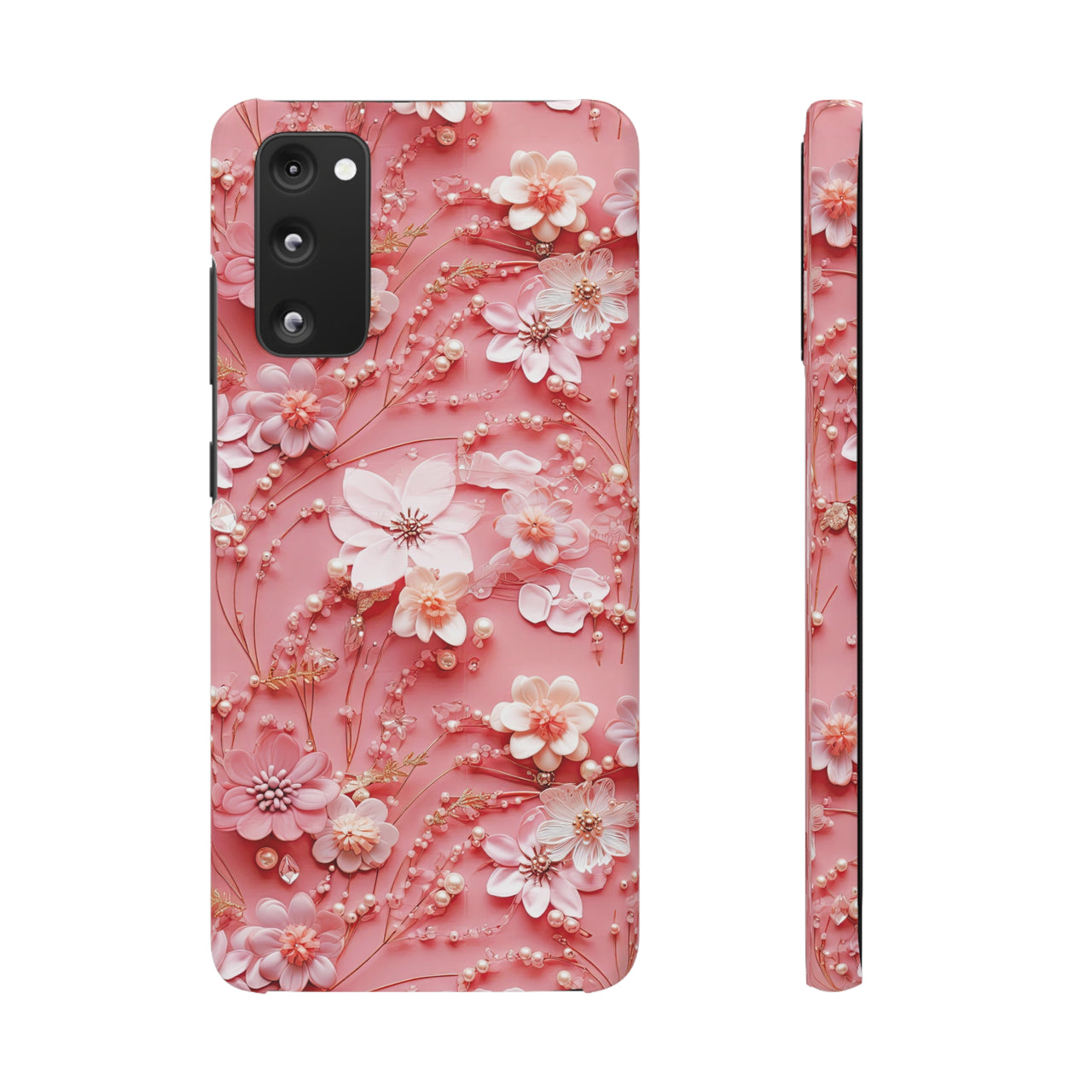 Floral Champagne Toast - Snap Case for Samsung Galaxy S20, Samsung Galaxy S20+, Samsung Galaxy S20 Ultra, & Samsung Galaxy S20 FE