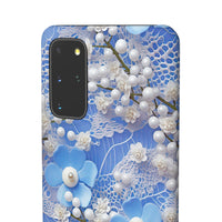 Thumbnail for Pearls and Lace on Baby Blue - Snap Case for Samsung Galaxy S20, Samsung Galaxy S20+, Samsung Galaxy S20 Ultra, & Samsung Galaxy S20 FE