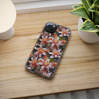 Thumbnail for *Clear Case* Pink Lily - iPhone 14, iPhone 14 Pro, iPhone 14 Plus, iPhone 14 Pro Max - Supports Wireless Charging