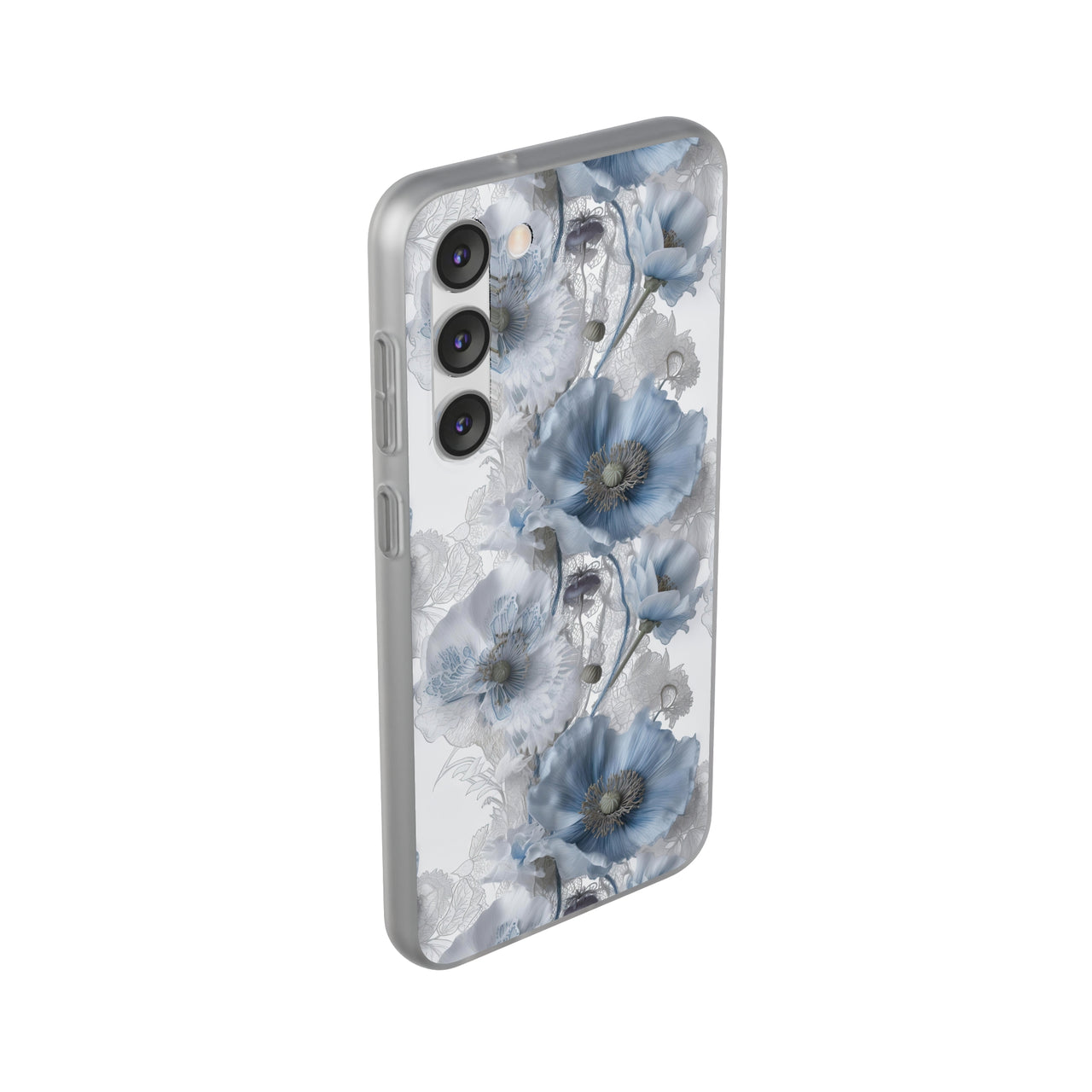 Himalayan Blue Poppy - Flexi Cases for Samsung Galaxy S23, Samsung Galaxy S23 Plus, and Samsung Galaxy S23 Ultra