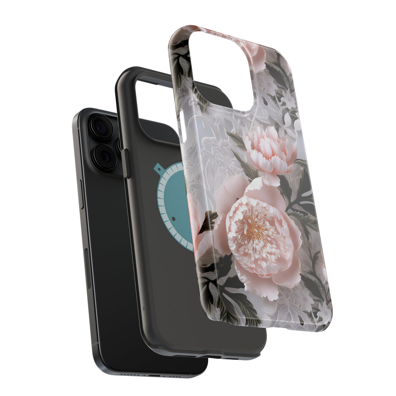 Pink Peony - MagSafe Tough Case for iPhone 15, iPhone 15 Pro, iPhone 15 Plus, & iPhone 15 Pro Max