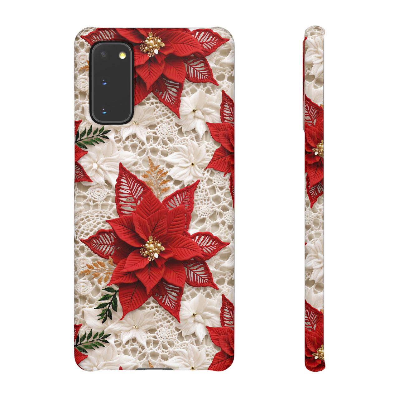 Christmas Poinsettia - Snap Case for Samsung Galaxy S20, Samsung Galaxy S20+, Samsung Galaxy S20 Ultra, & Samsung Galaxy S20 FE