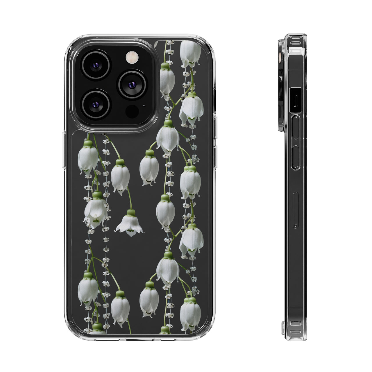 *Clear Case* Canterbury Bells - iPhone 14, iPhone 14 Pro, iPhone 14 Plus, iPhone 14 Pro Max - Supports Wireless Charging