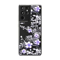 Thumbnail for *Clear Case* Purple Petals - Samsung Galaxy S21, Samsung Galaxy S21 Plus, Samsung Galaxy S21 Ultra - Supports Wireless Charging