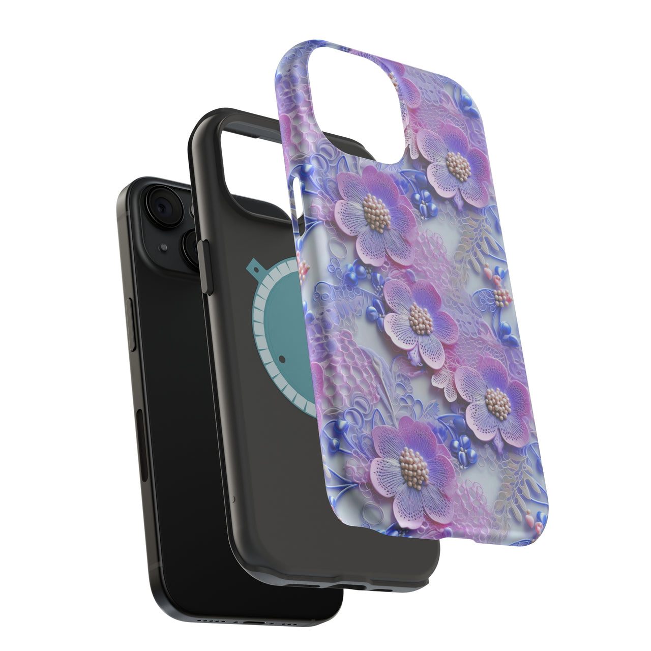 Pink and Purple Harmony - MagSafe Tough Case for iPhone 15, iPhone 15 Pro, iPhone 15 Plus, & iPhone 15 Pro Max