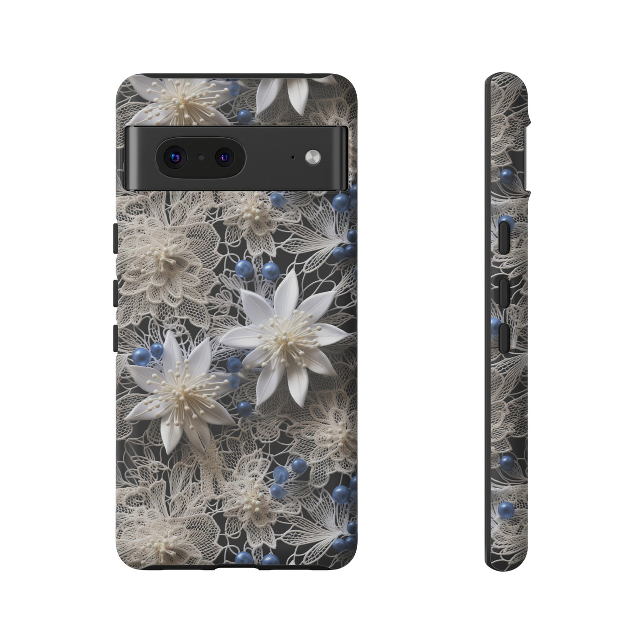 Vintage Lace and Clematis Tough Case for Google Pixel 7