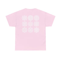 Thumbnail for Front and Back Flower Design - Unisex Heavy Cotton Tee