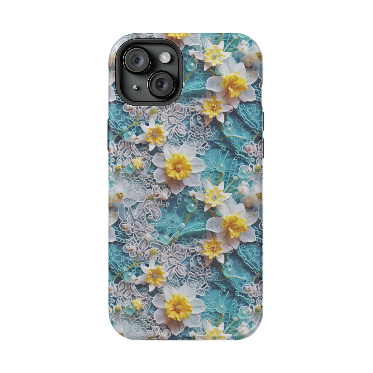 Daffodil for March Birthday - MagSafe Tough Case for iPhone 15, iPhone 15 Pro, iPhone 15 Plus, & iPhone 15 Pro Max