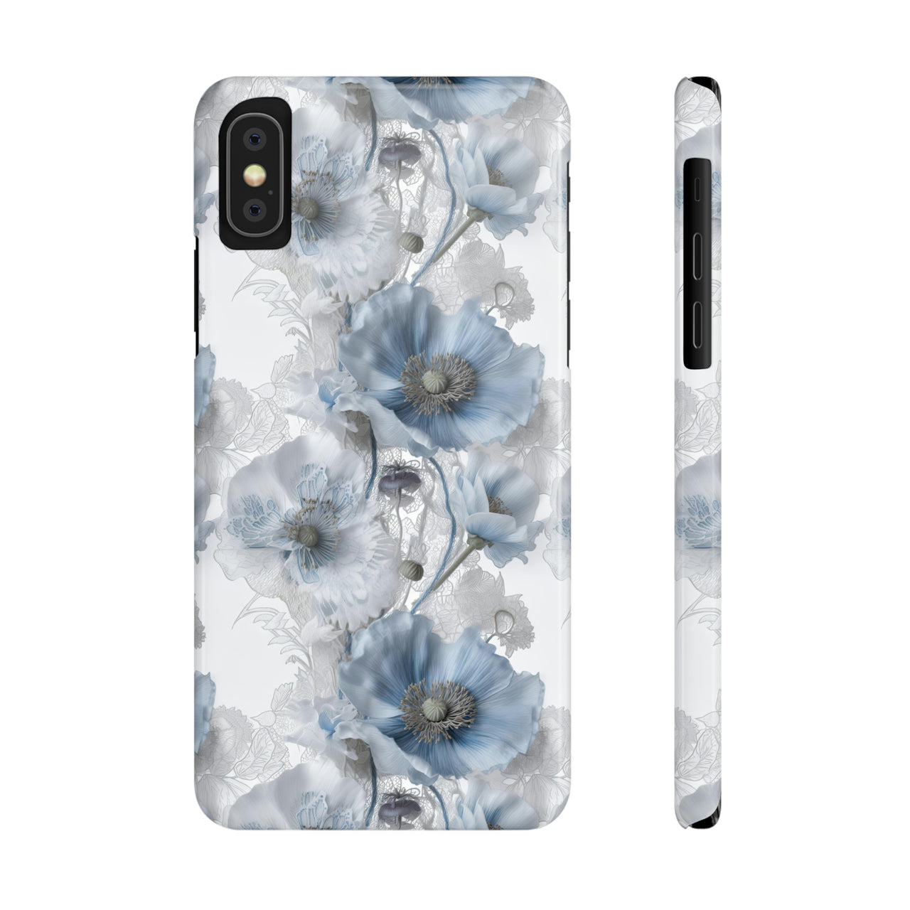 Himalayan Blue Poppy - Slim Phone Cases for iPhone X, iPhone XR, iPhone XS, and iPhone XS MAX