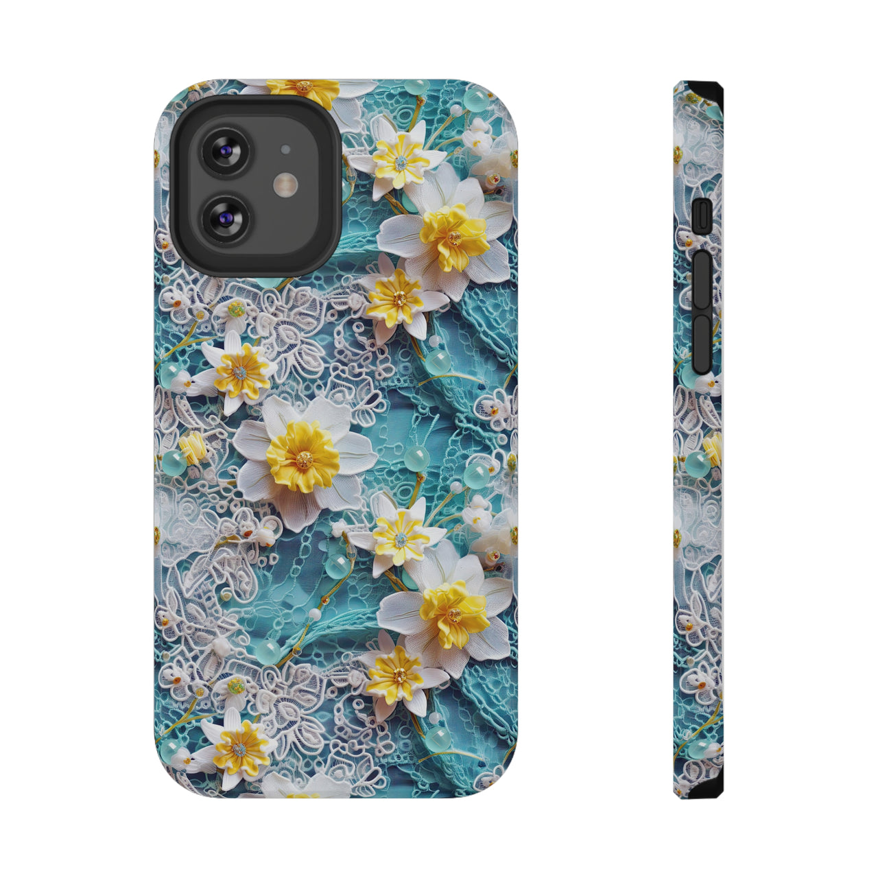 Daffodil for March Birthday - Impact-Resistant Case for iPhone 12, iPhone 12 Mini, iPhone 12 Pro, and iPhone 12 Pro Max. Supports Wireless Charging.