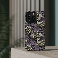 Thumbnail for White Flowers on a Purple Bed - MagSafe Tough Cases for iPhone 13, iPhone 13 Mini, iPhone 13 Pro, and iPhone 13 Pro Max.