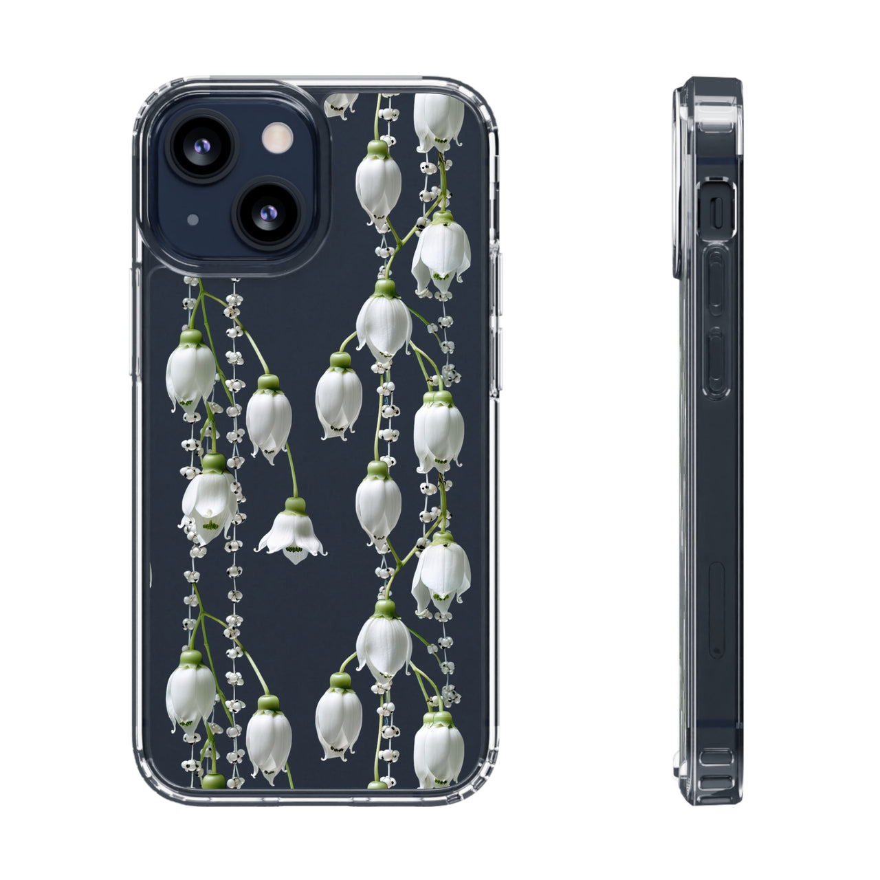 *Clear Case* Canterbury Bells - iPhone 13, iPhone 13 Mini, iPhone 13 Pro, iPhone 13 Pro Max - Supports Wireless Charging