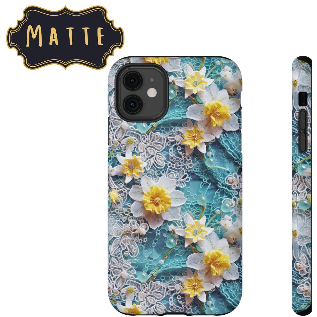 Daffodil for March Birthday - Impact-Resistant Case for Samsung Galaxy S21, Samsung Galaxy S21 Plus, and Samsung Galaxy S21 Ultra. Supports Wireless Charging.