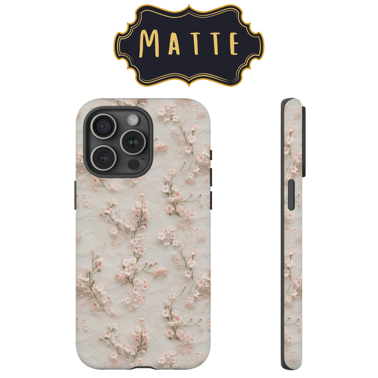 White Lace and Cherry Blossoms Case for Google Pixel 6 and Google Pixel 6 Pro