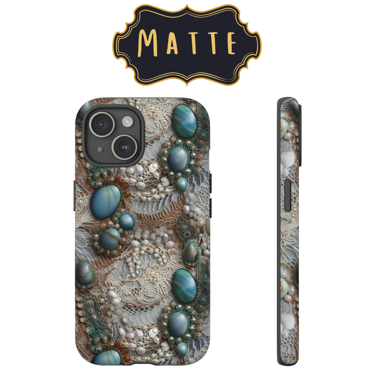 Boho Agate and Lace Tough Case for Samsung Galaxy S20, Samsung Galaxy S20+, Samsung Galaxy S20 Ultra, and Samsung Galaxy S20 FE