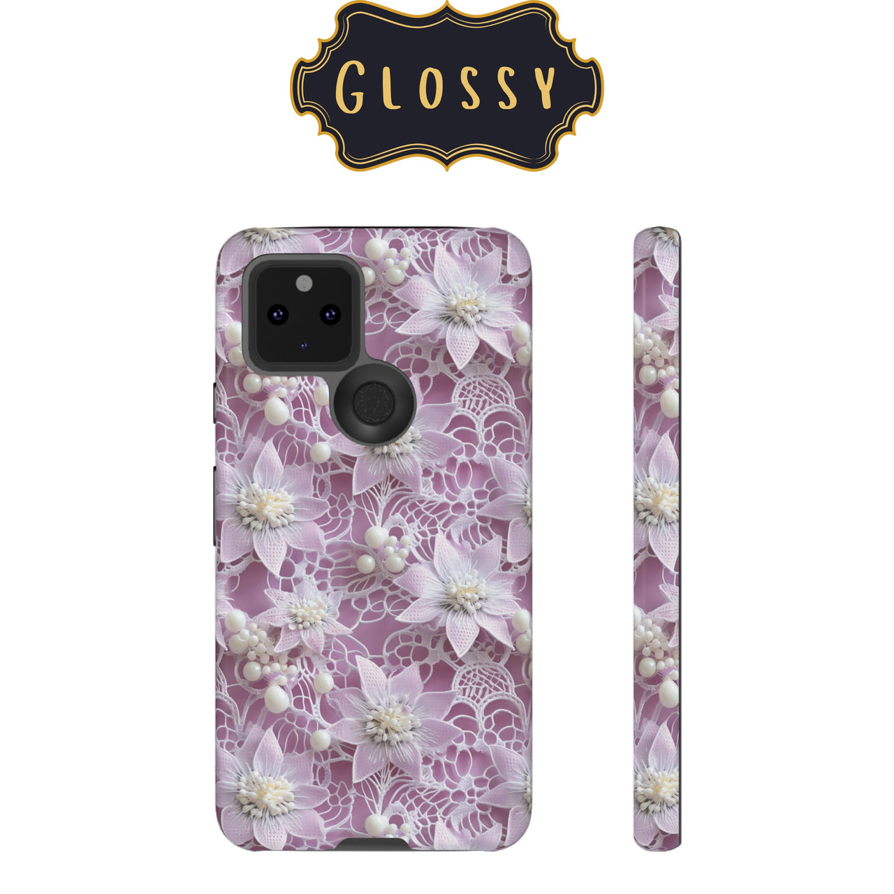 Coquette Clematis Impact-Resistant Cases for Samsung Galaxy S22, Samsung Galaxy S22 Plus, and Samsung Galaxy S22 Ultra. Supports Wireless Charging.