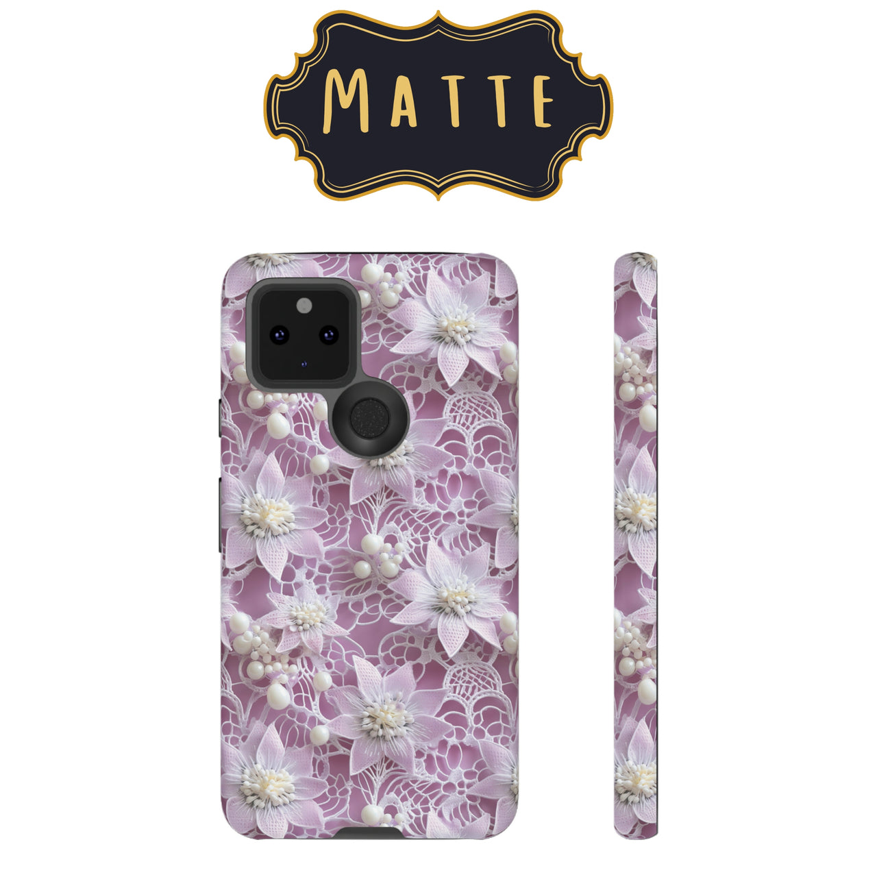 Coquette Clematis Impact-Resistant Cases for Samsung Galaxy S22, Samsung Galaxy S22 Plus, and Samsung Galaxy S22 Ultra. Supports Wireless Charging.