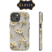 Thumbnail for Daisy Impact-Resistant Cases for Samsung Galaxy S21, Samsung Galaxy S21 Plus, and Samsung Galaxy S21 Ultra. Supports Wireless Charging.