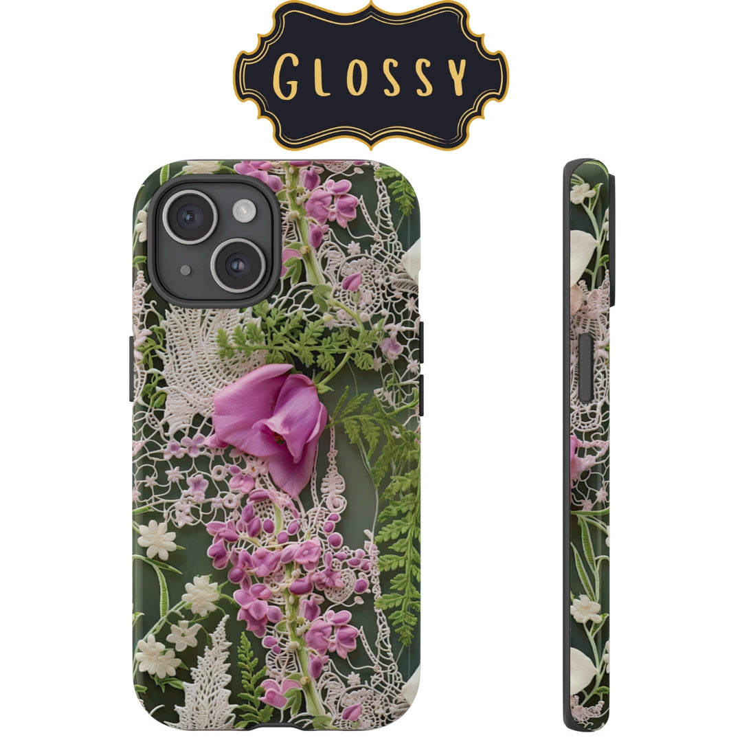 Woodland Whispers Impact-Resistant Case for Samsung Galaxy S22, Samsung Galaxy S22 Plus, and Samsung Galaxy S22 Ultra. Supports Wireless Charging.