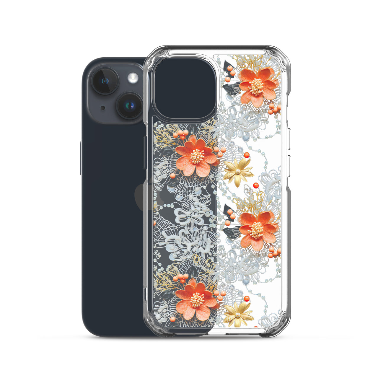 *Clear Case* Peach Perfection - iPhone 15, iPhone 15 Pro, iPhone 15 Plus, & iPhone 15 Pro Max