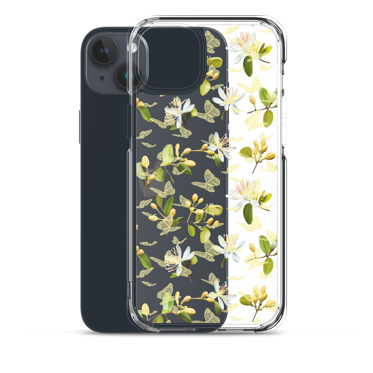 *Clear Case* Lace Butterfly - iPhone 15, iPhone 15 Pro, iPhone 15 Plus, & iPhone 15 Pro Max