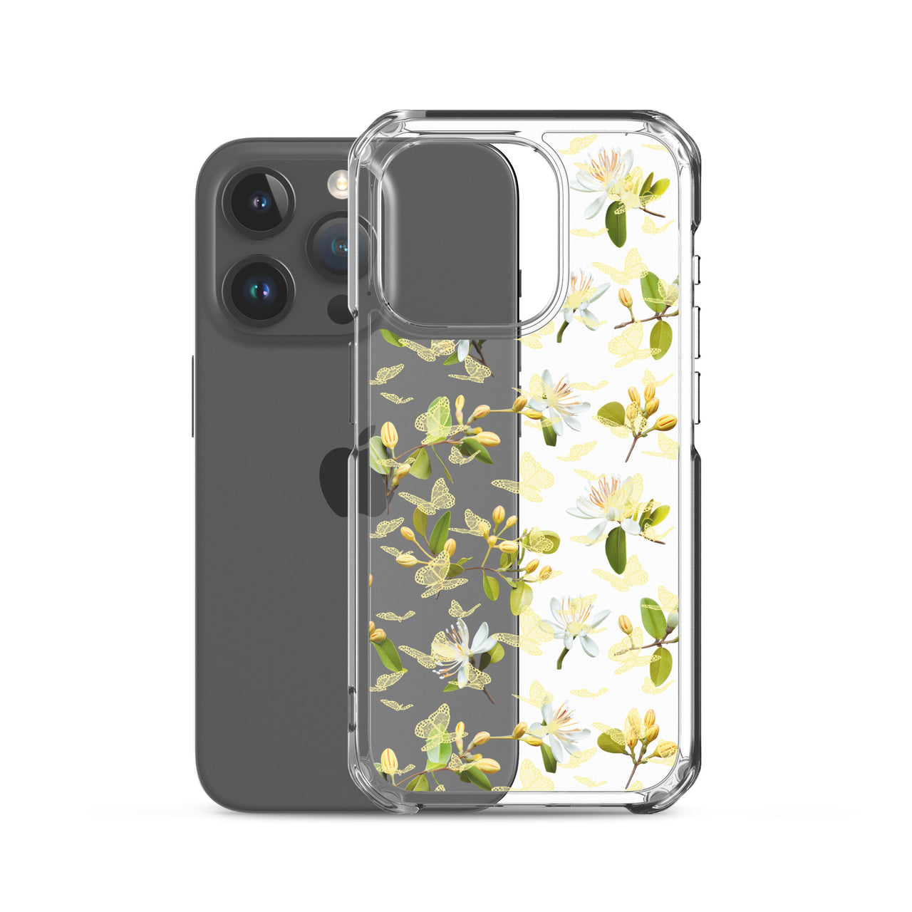 *Clear Case* Lace Butterfly - iPhone 15, iPhone 15 Pro, iPhone 15 Plus, & iPhone 15 Pro Max