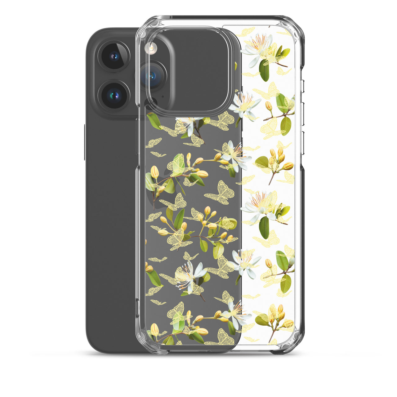 *Clear Case* Lace Butterfly - iPhone 15, iPhone 15 Pro, iPhone 15 Plus, & iPhone 15 Pro Max