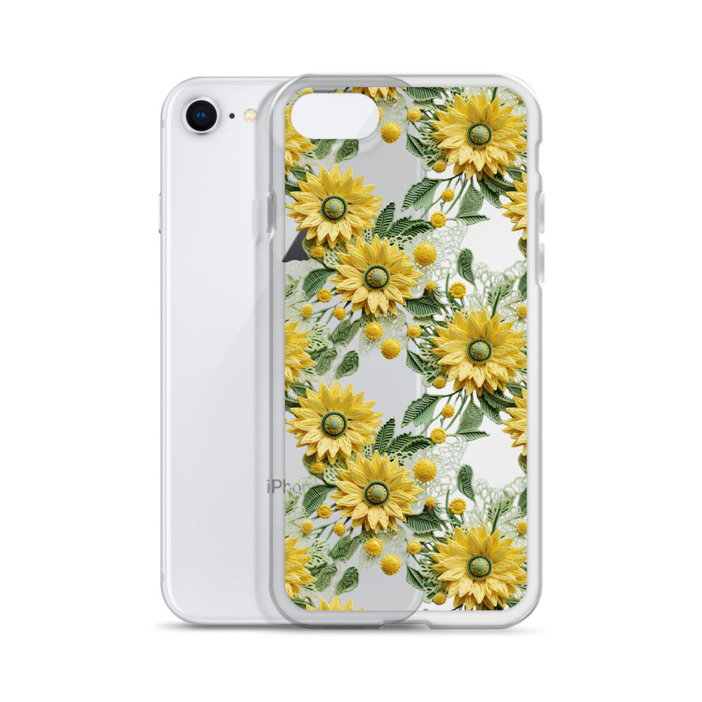 *Clear Case* Whimsical Sunflowers - iPhone 8 & iPhone 7